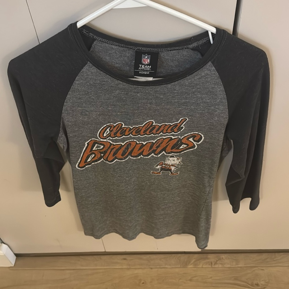 Cleveland Browns Women’s 3/4 Sleeve Shirt Size Small